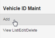 Select Add to add a vehicle
