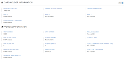 Editing a Card - Comdata Resource Center
