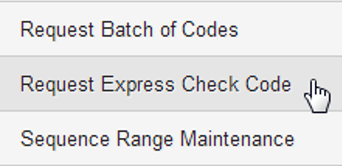 Retrieve an Express Code - Comdata Resource Center