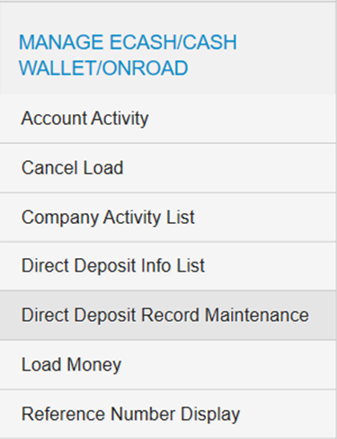 Select Direct Deposit